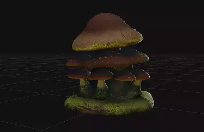 Fantasy Mushroom House - High-Fidelity 4K PBR 3D Model 3D model 4