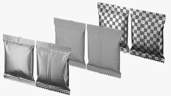 Snack Pack and Bar Foil Wrapper Mockup Set 3 7