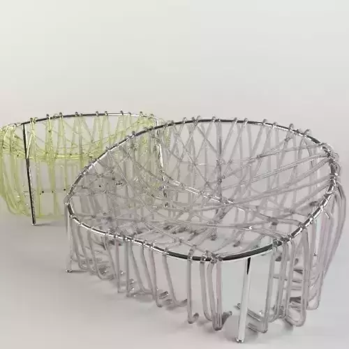 anemone chair made of metal and plastic