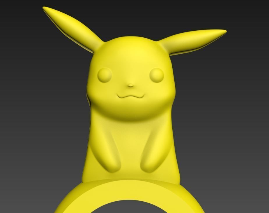 Pokemon Fidget Spinner Pikachu 3D print model_3