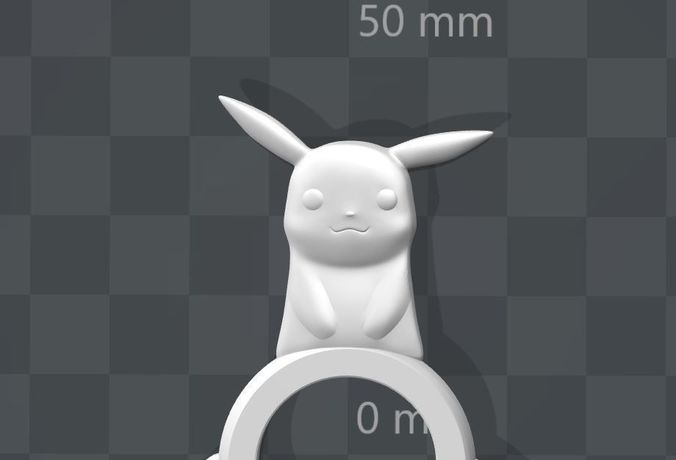 Pokemon Fidget Spinner Pikachu 3D print model