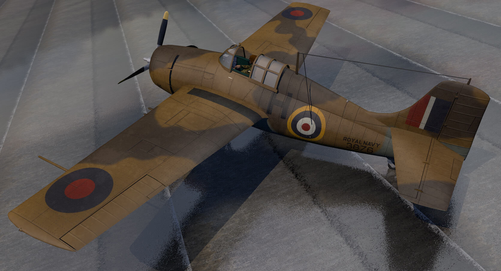 Grumman Martlet Mk-2 - RN 3D model_1