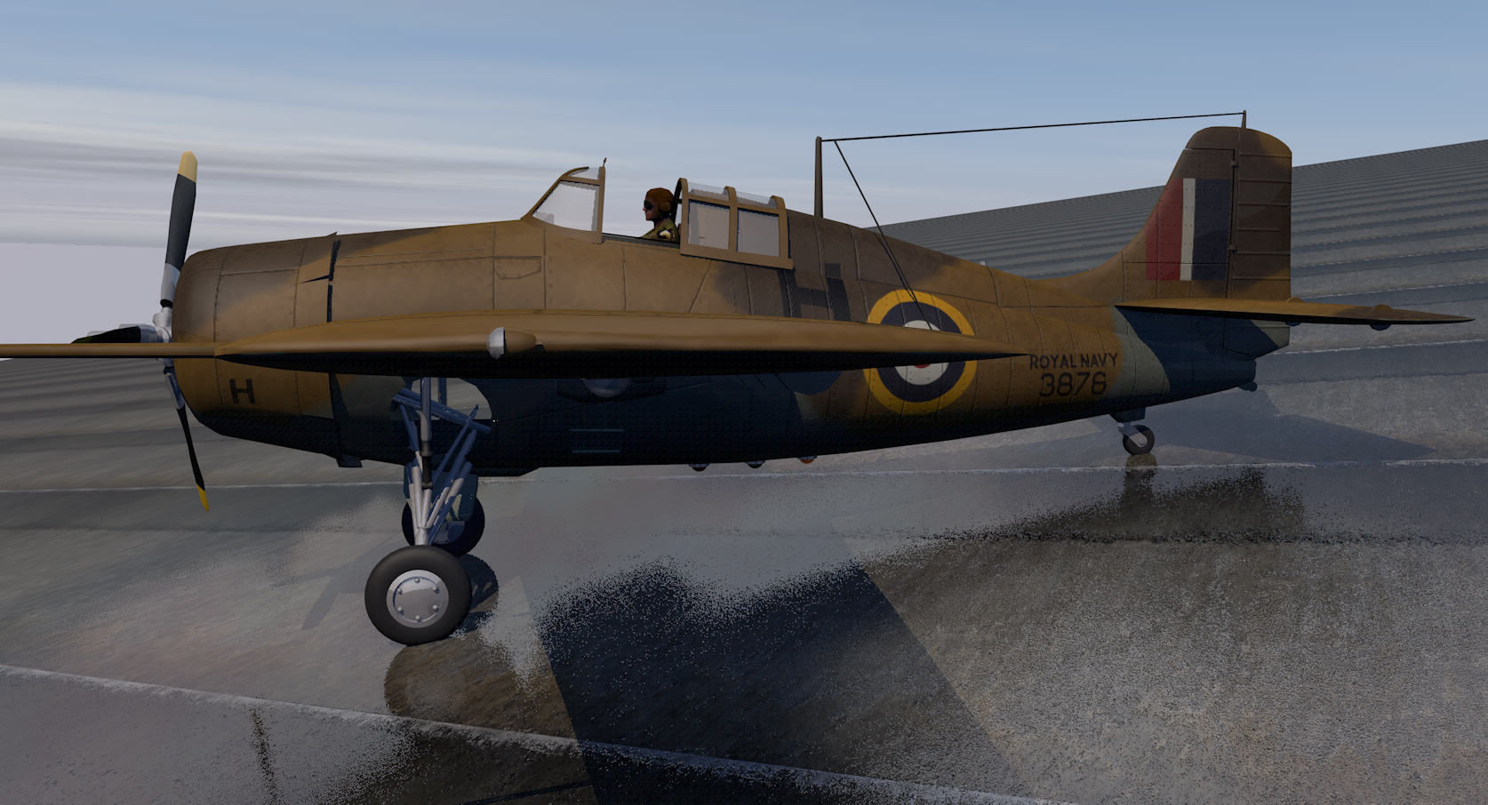 Grumman Martlet Mk-2 - RN 3D model_2
