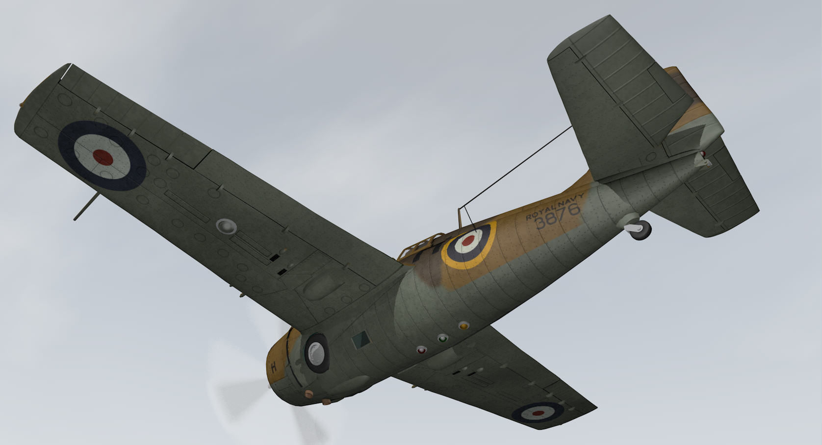 Grumman Martlet Mk-2 - RN 3D model_7