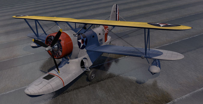Grumman J2F-6 Duck 3D model