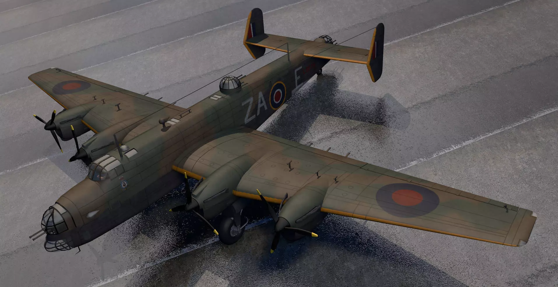 Handley Page Halifax Mk-2 3D model_0