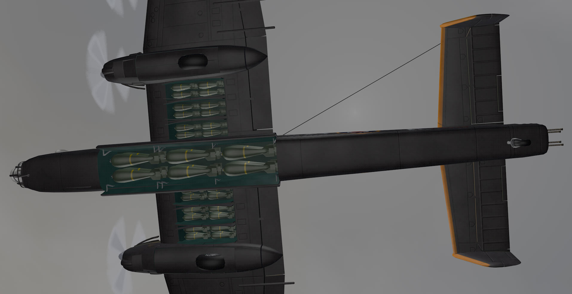 Handley Page Halifax Mk-2 3D model_9
