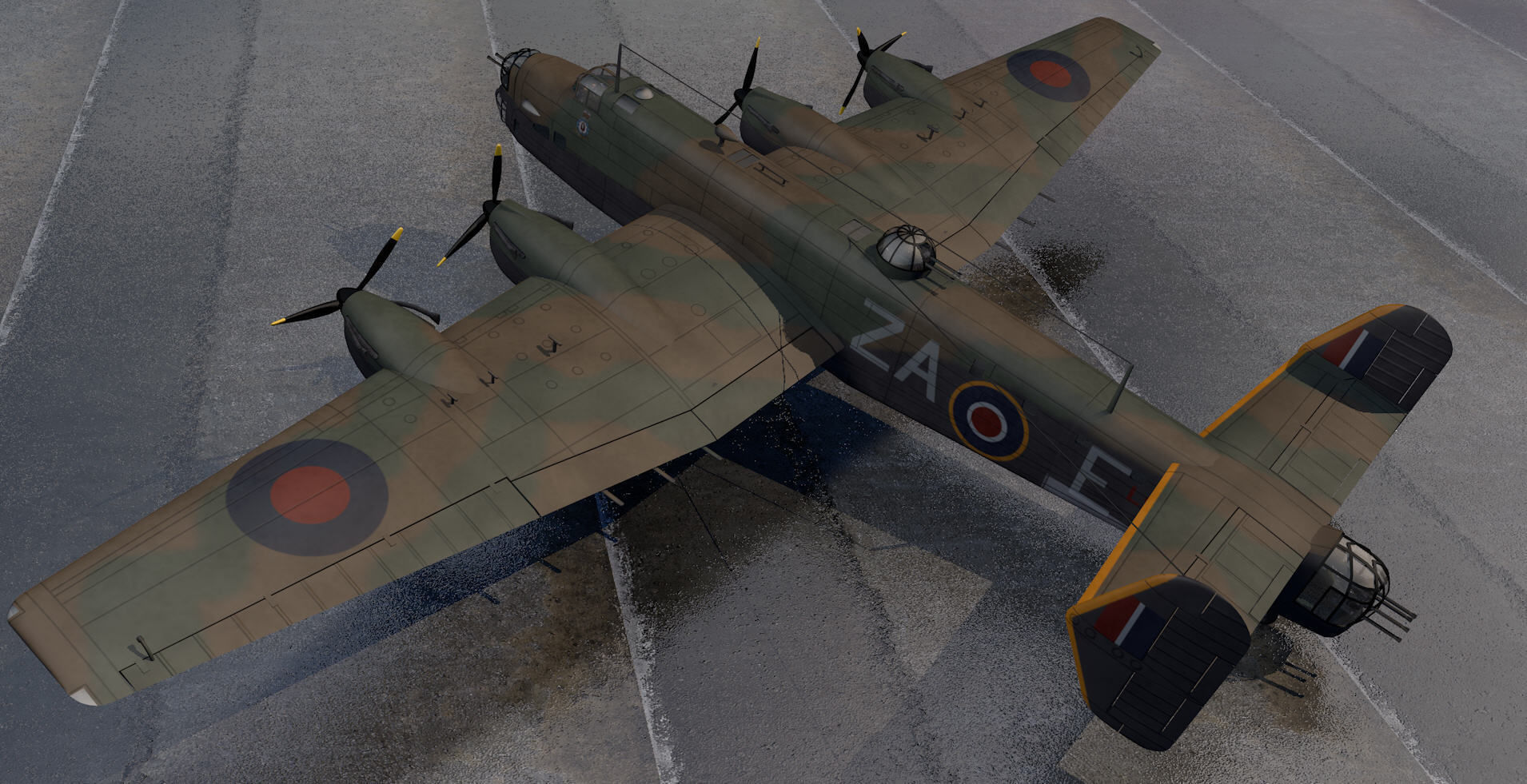Handley Page Halifax Mk-2 3D model_1