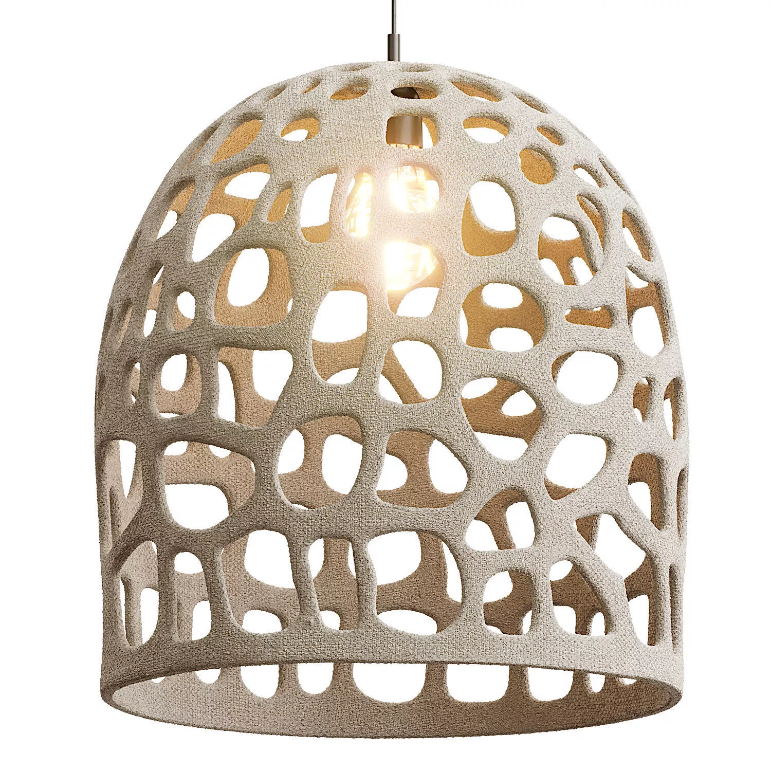 Wabi Sabi Style Dome Pendant Light 3D model