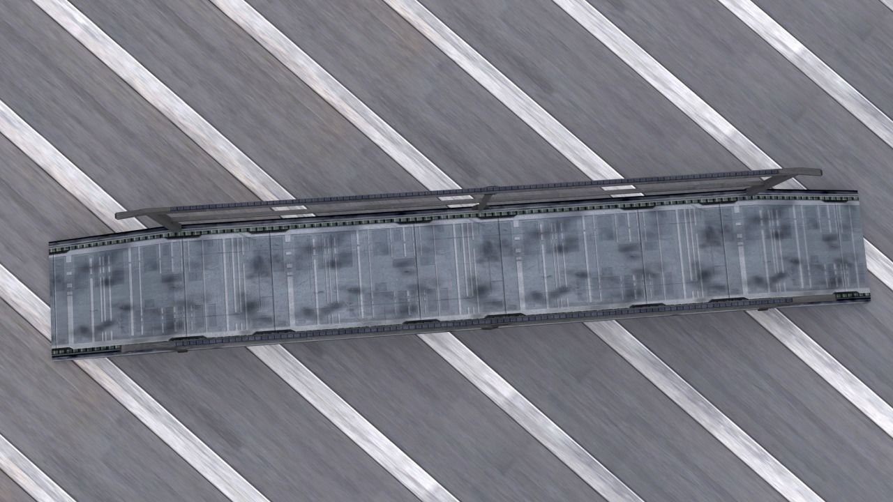 Bridge walkway Free low-poly 3D model_4