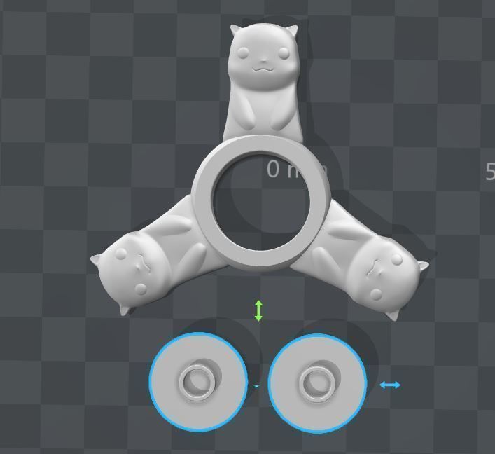 Pokemon Fidget Spinner 3D print model_3