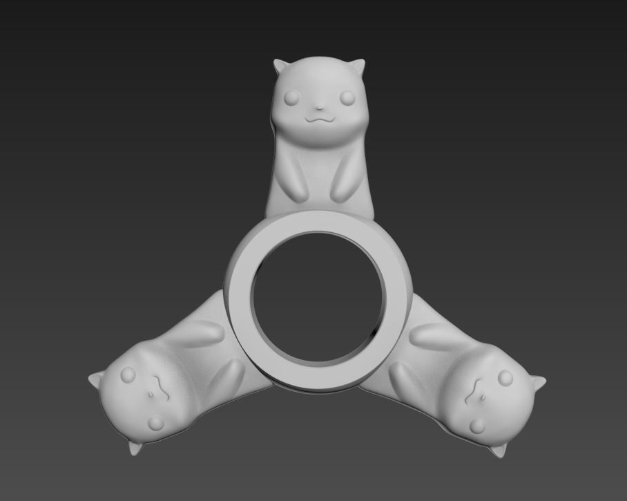 Pokemon Fidget Spinner 3D print model_2
