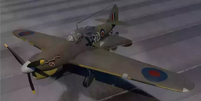 Hawker Henley Mk-1 3D model
