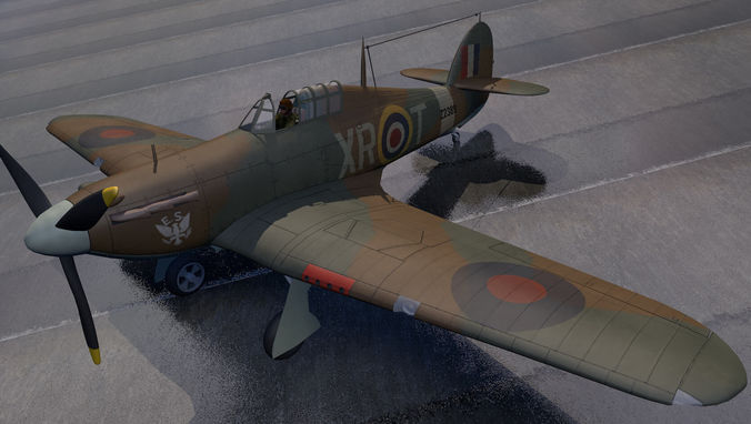 Hawker Hurricane Mk-1 3D model