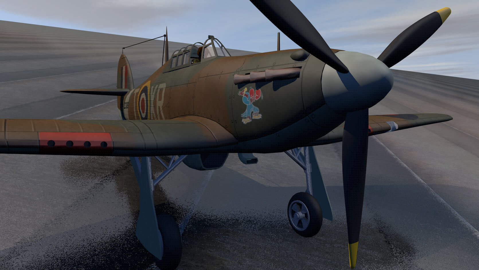 Hawker Hurricane Mk-1 3D model_3