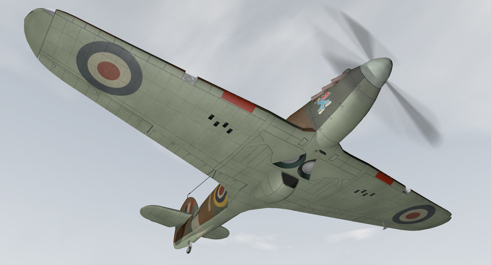 Hawker Hurricane Mk-1 3D model_8