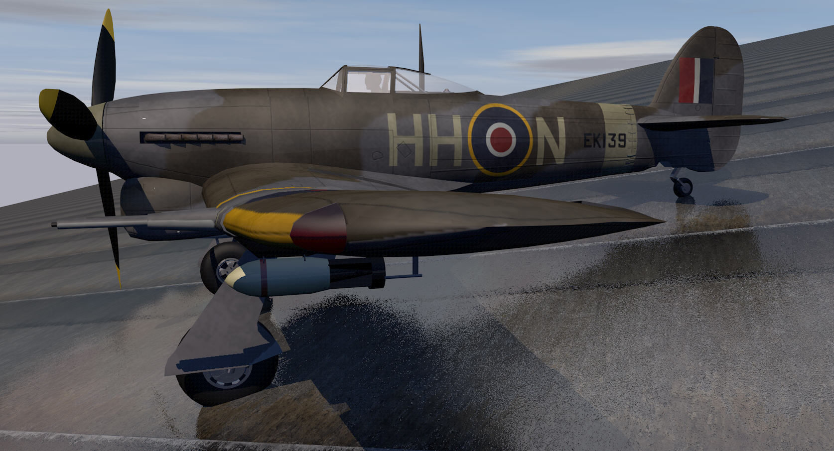 Hawker Typhoon Mk-1B early 3D model_2
