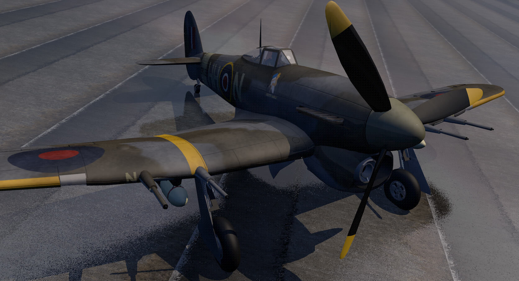 Hawker Typhoon Mk-1B early 3D model_5