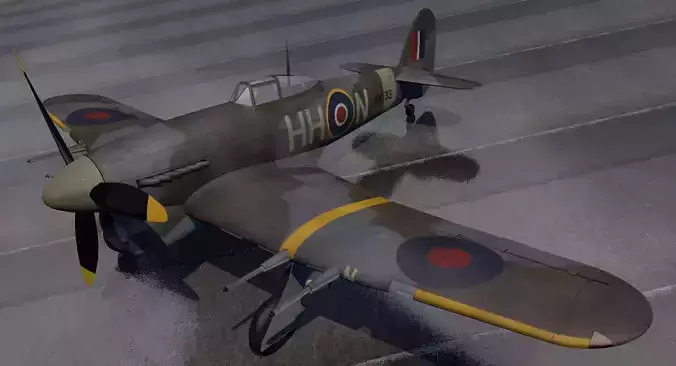 Hawker Typhoon Mk-1B early 3D model