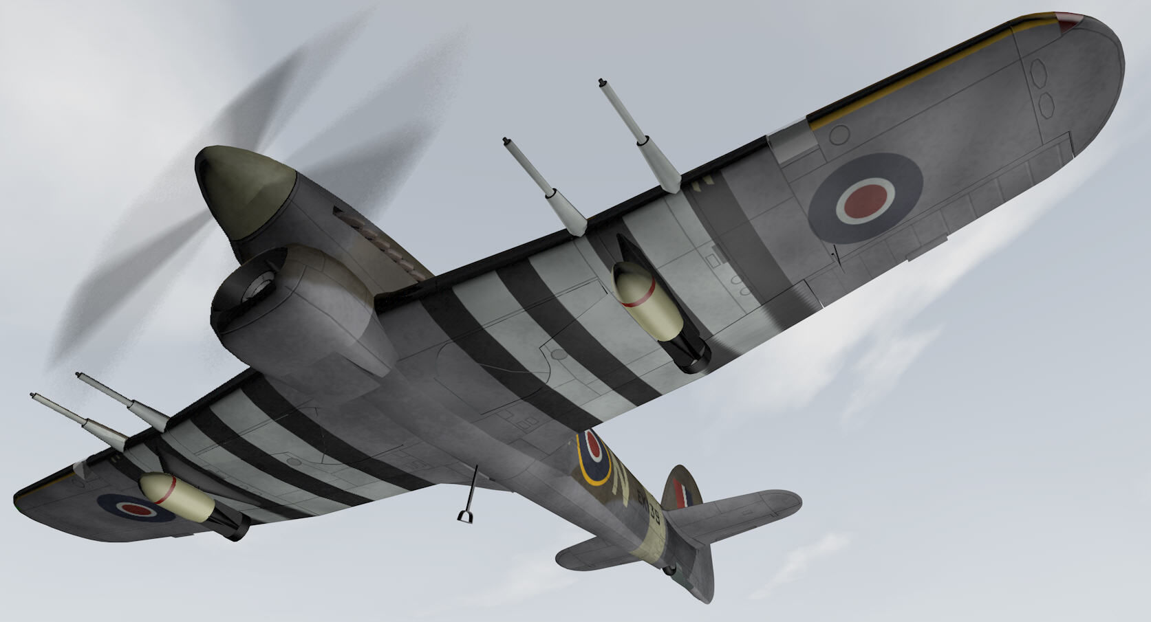 Hawker Typhoon Mk-1B early 3D model_7