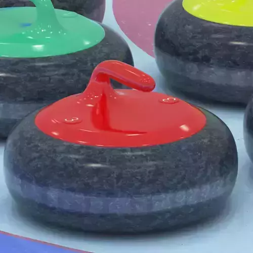 Curling collection stones 3D model