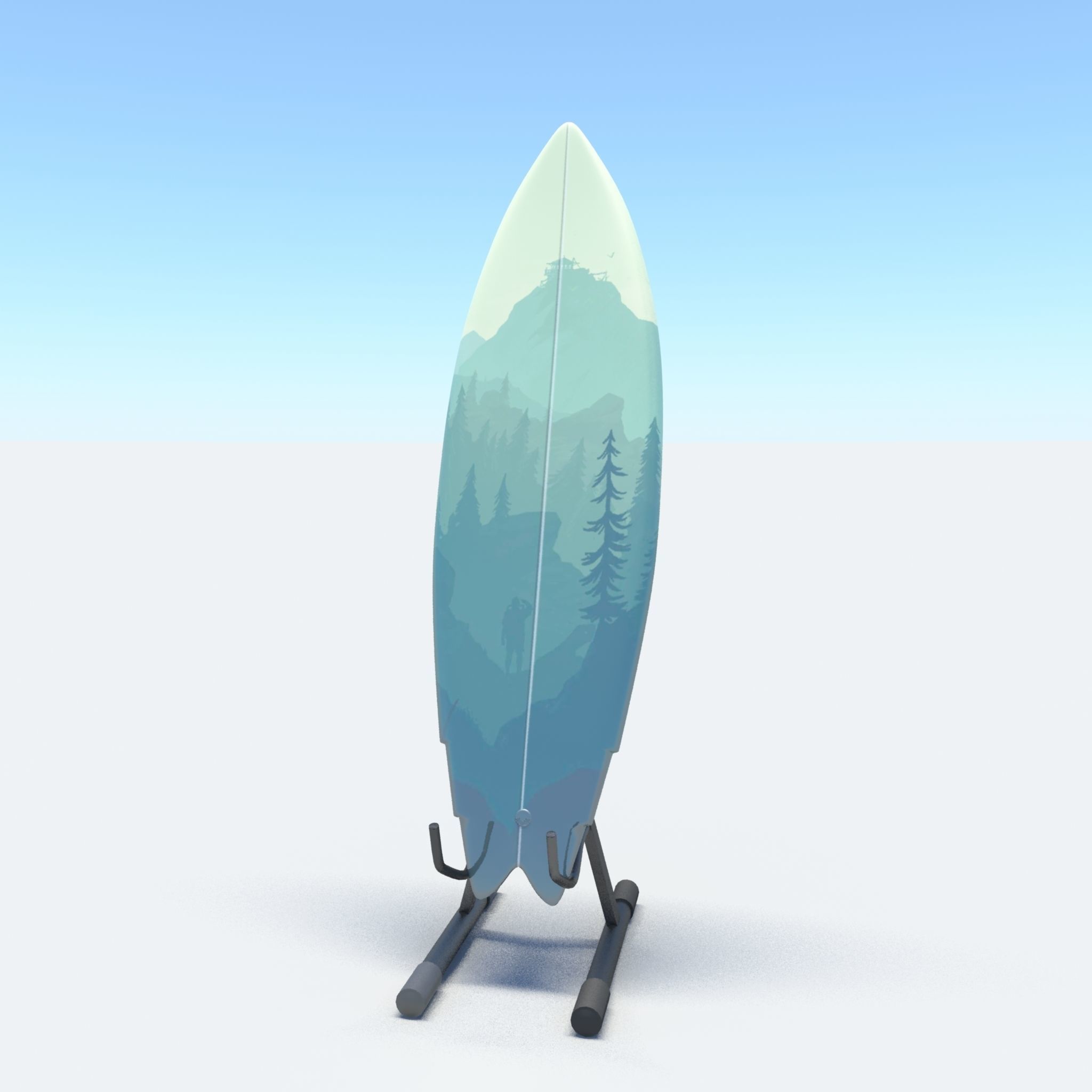 surfboard V6 3D model_9