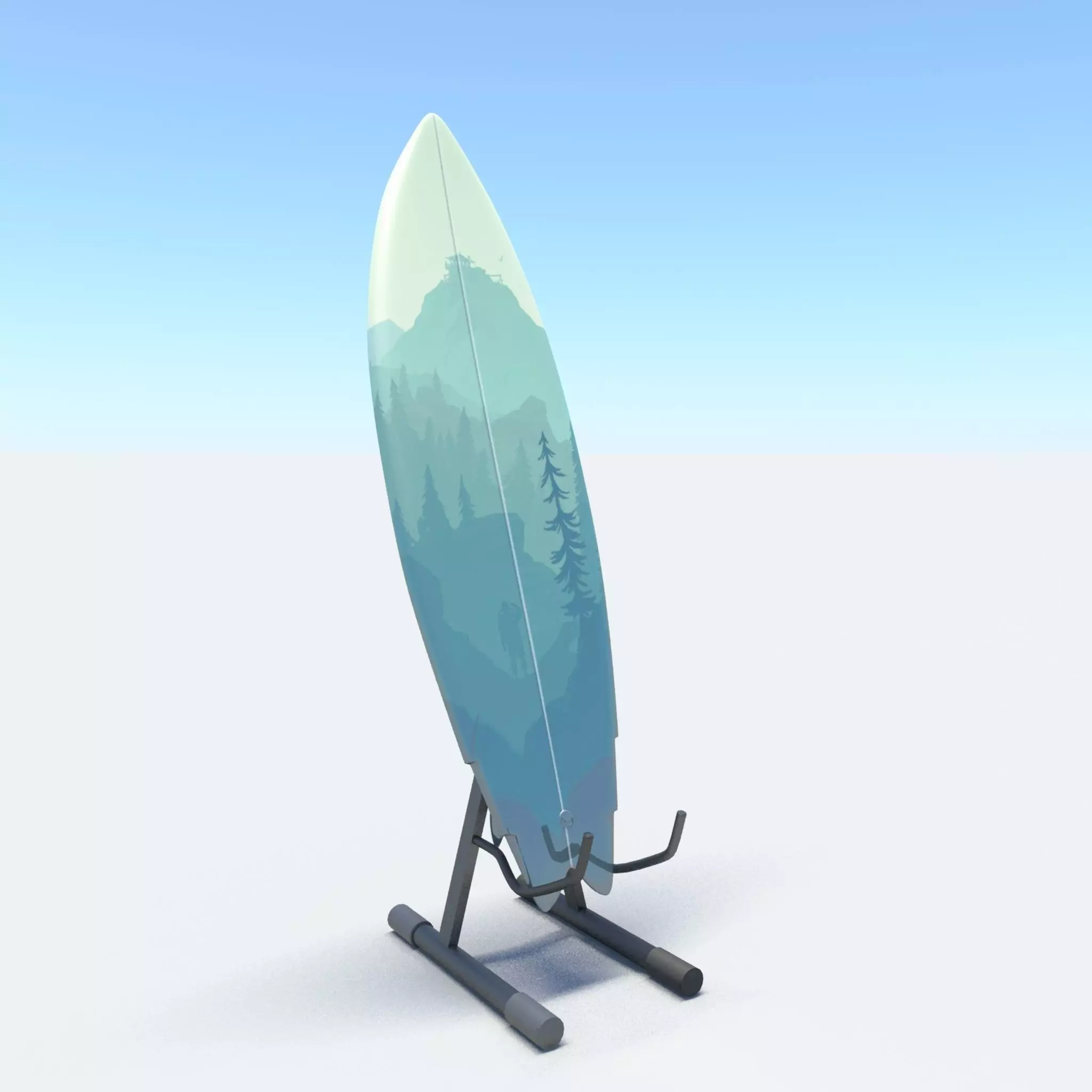 surfboard V6 3D model_0