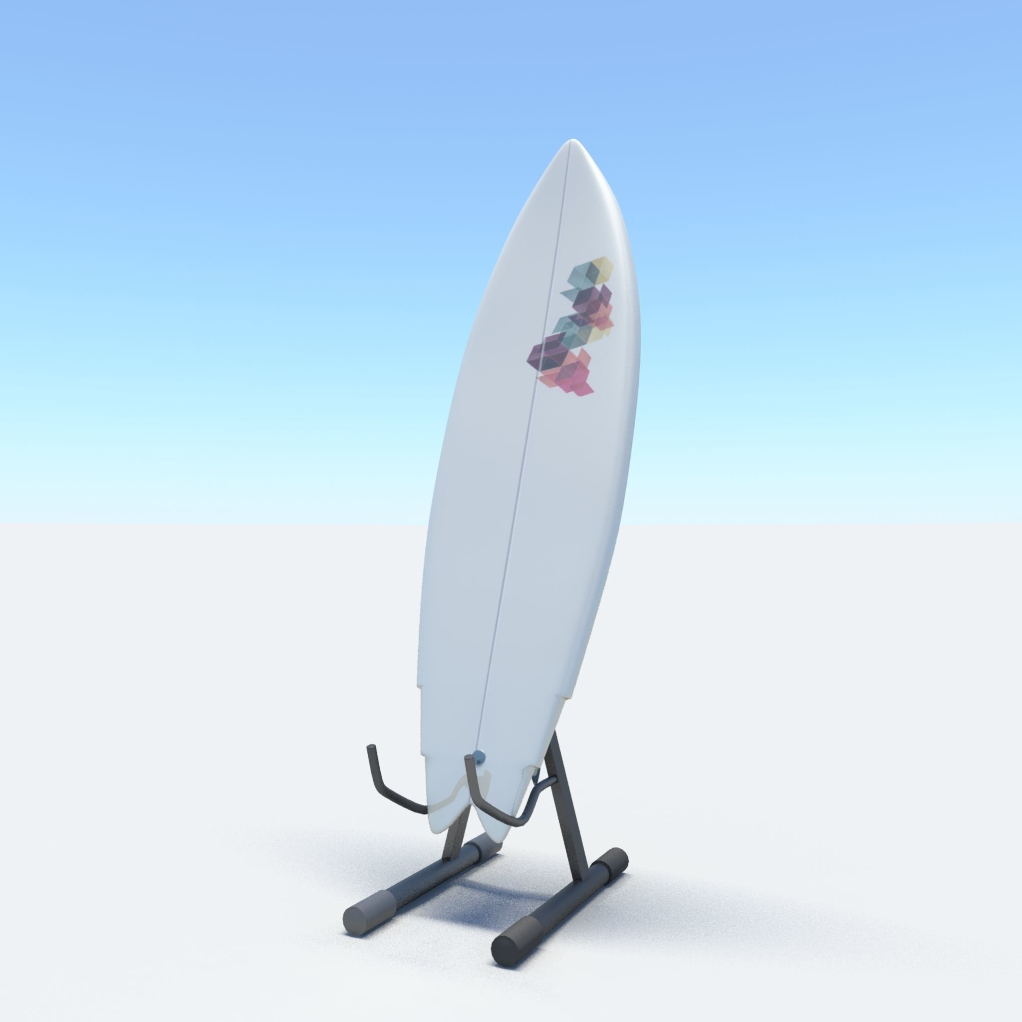 surfboard V6 3D model_6