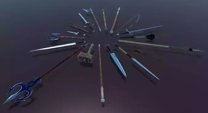 PBR RPG Weapon Collection Set