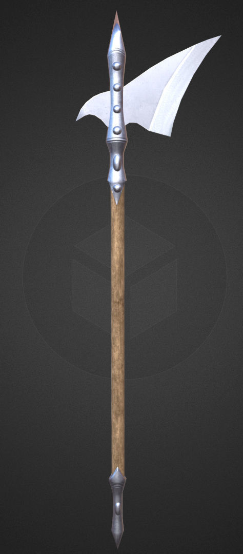 PBR RPG Weapon Collection Set Low-poly 3D model_6