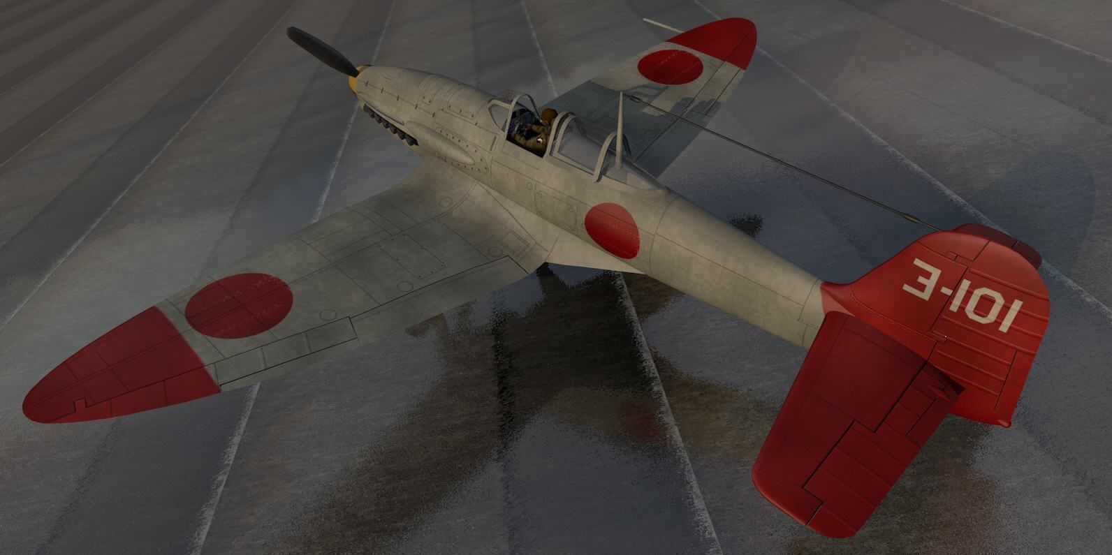 Heinkel He-112B 3D model_6