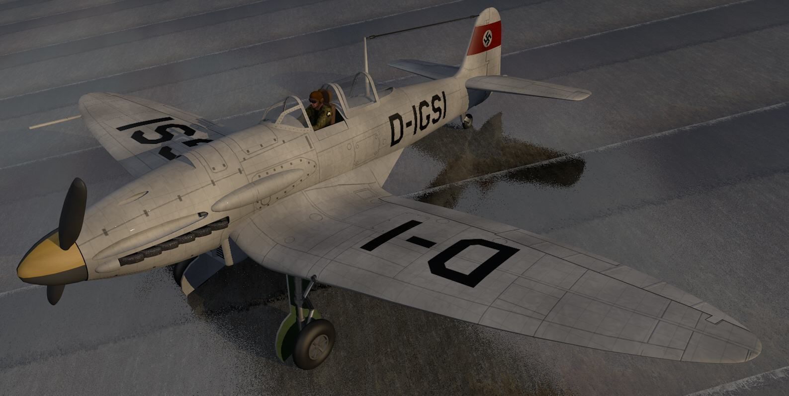 Heinkel He-112B 3D model_1