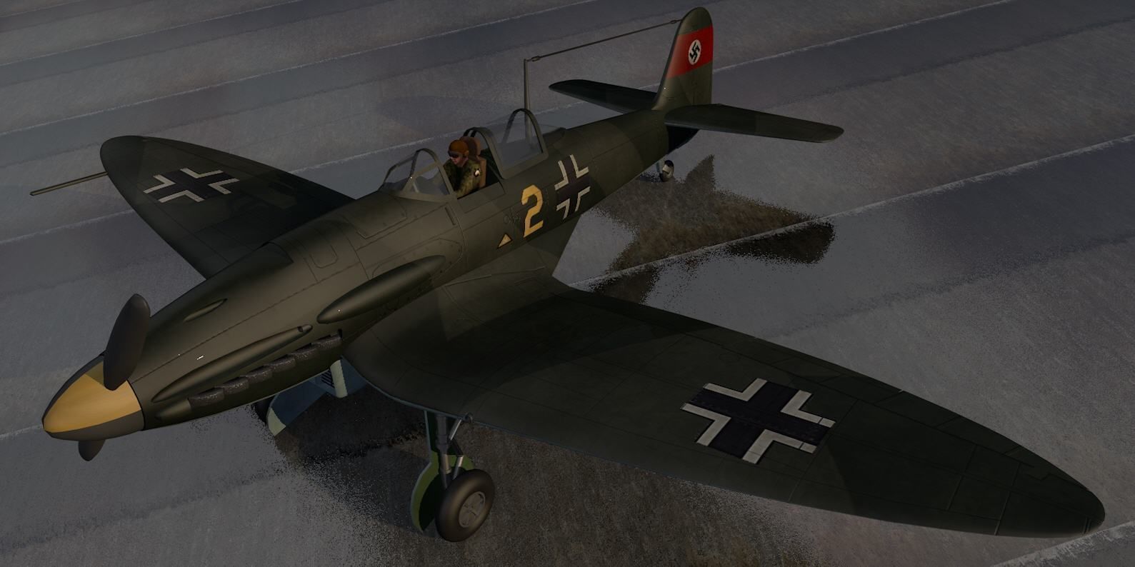 Heinkel He-112B 3D model_3