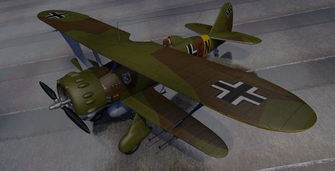 Henschel Hs-123 A-1 3D model