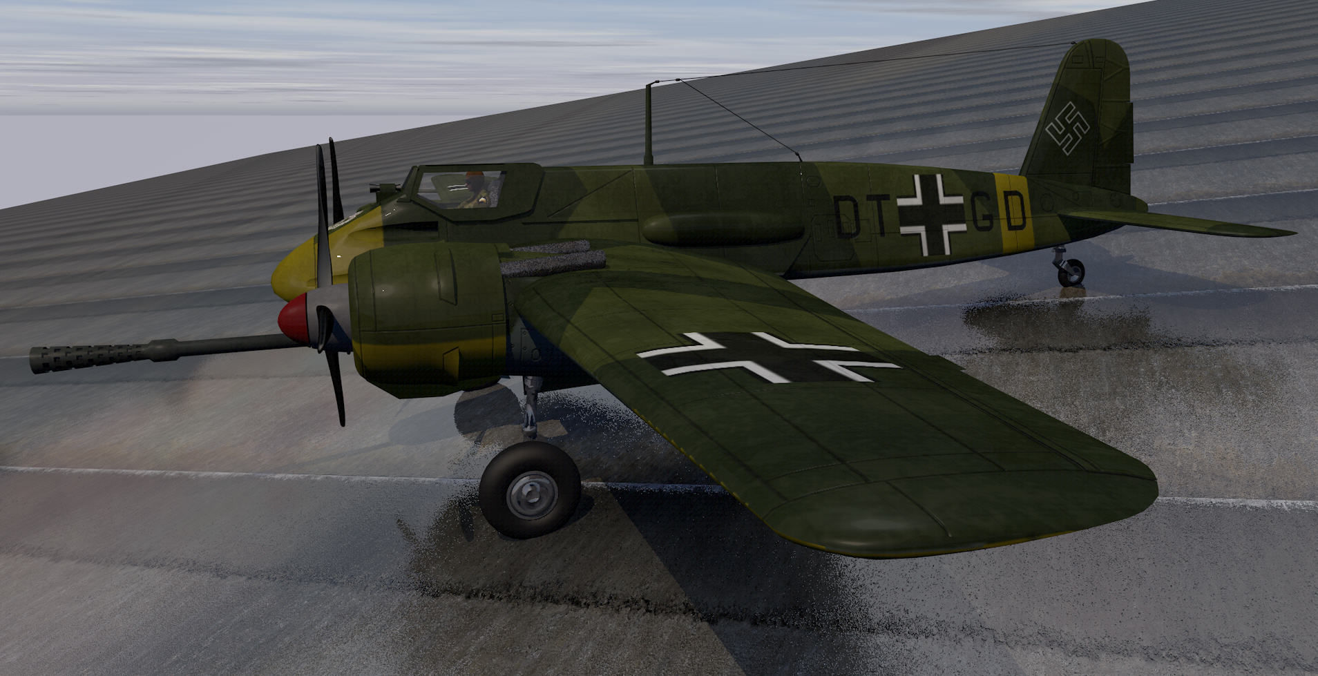 Henschel Hs-129 B-3 3D model_9