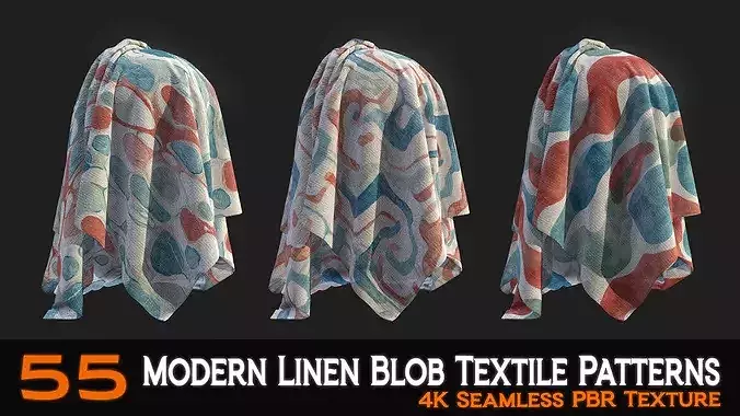 55 Modern Linen Blob Textile Patterns  Texture 5