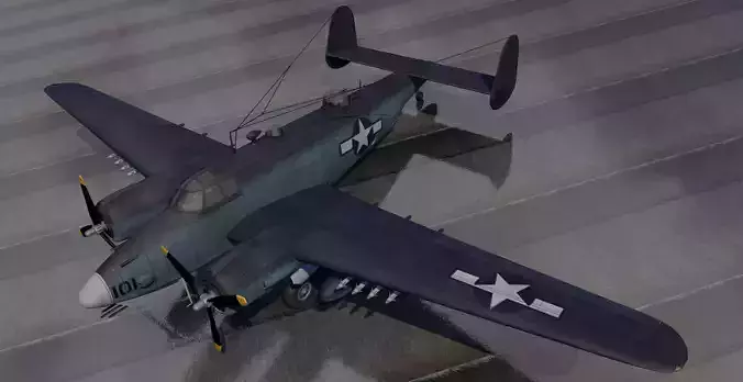Lockheed PV-2 Harpoon 3D model