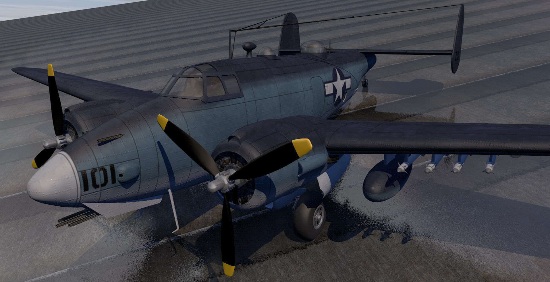 Lockheed PV-2 Harpoon 3D model_8