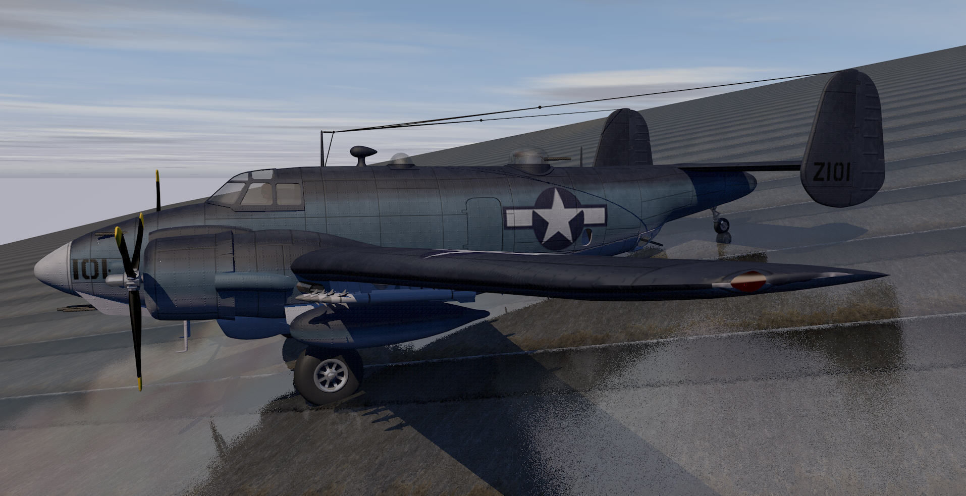 Lockheed PV-2 Harpoon 3D model_6