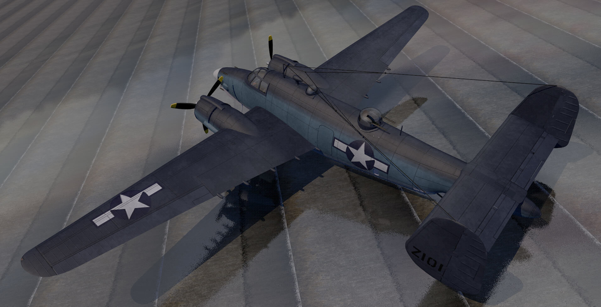 Lockheed PV-2 Harpoon 3D model_1
