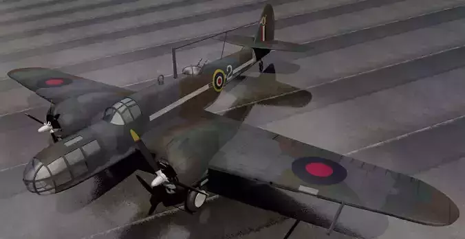Martin 167 Maryland Mk-1 3D model