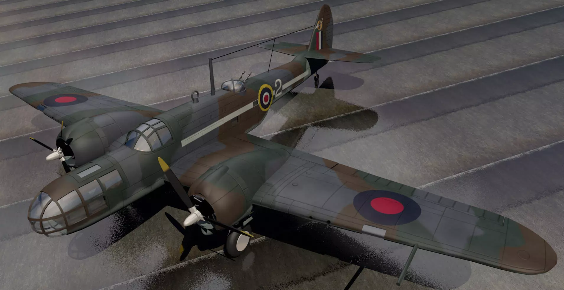 Martin 167 Maryland Mk-1 3D model_0