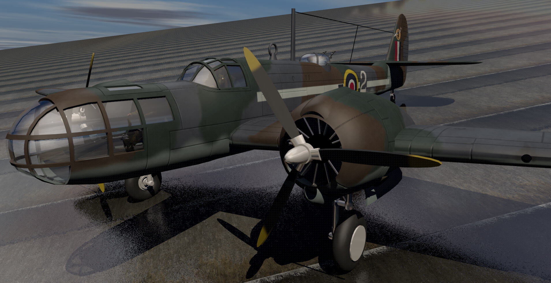 Martin 167 Maryland Mk-1 3D model_5