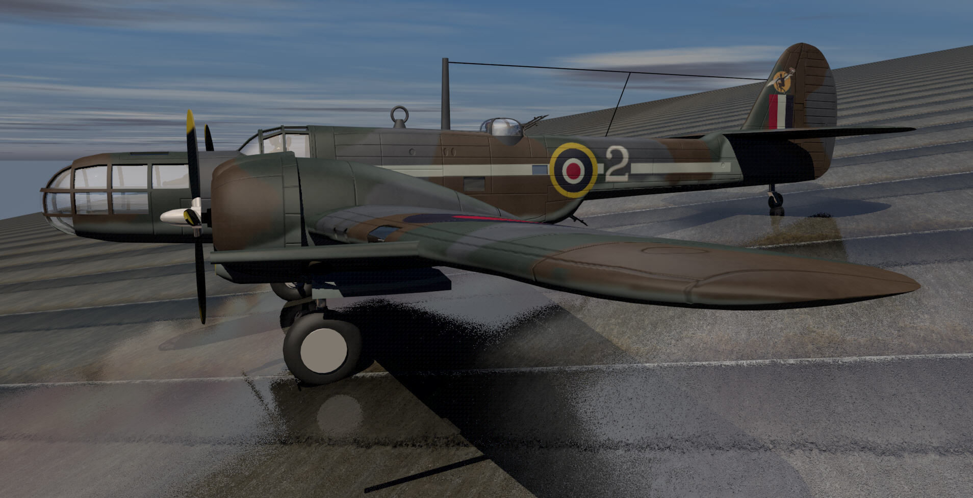 Martin 167 Maryland Mk-1 3D model_2