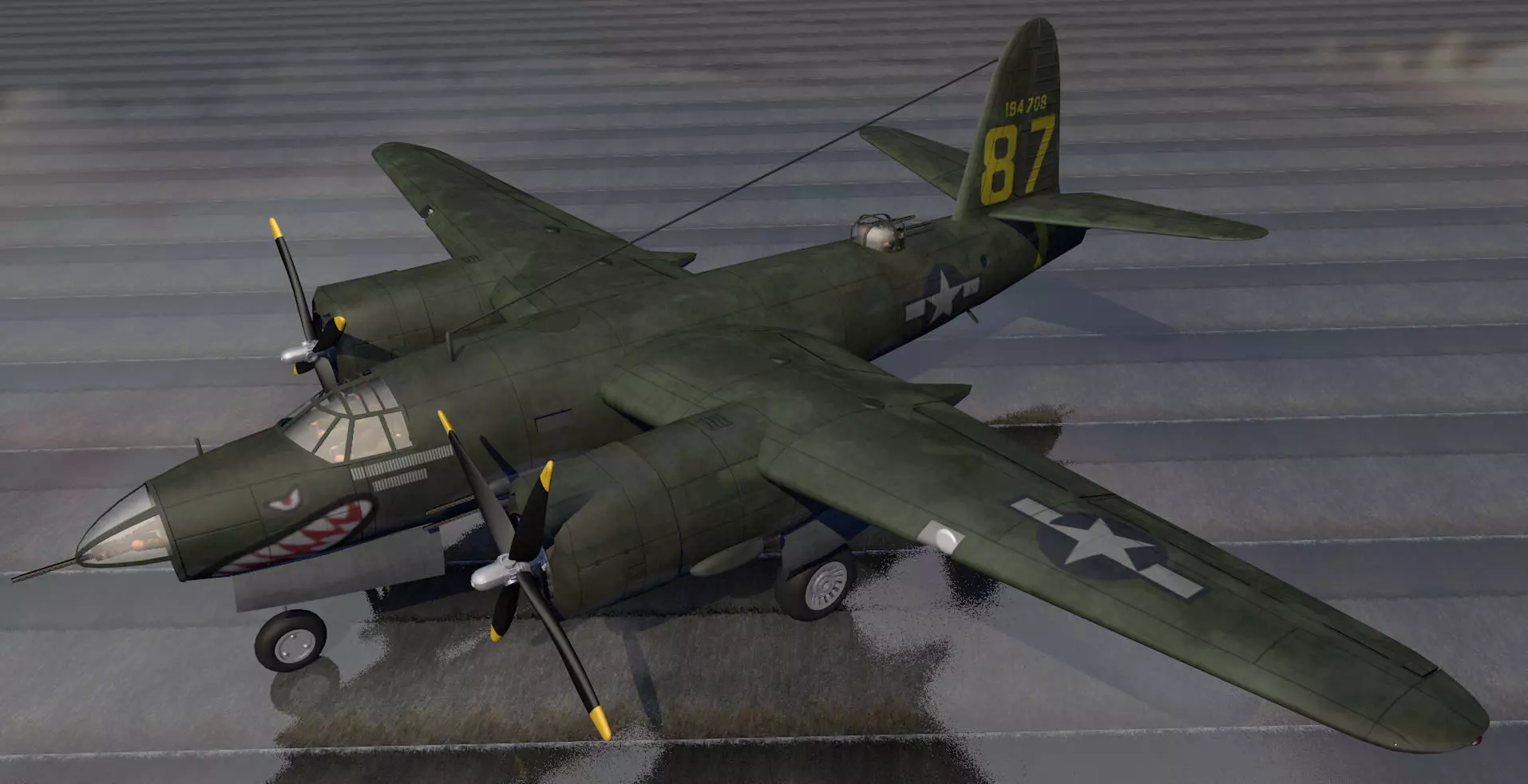 Martin B-26C Marauder 3D model_0