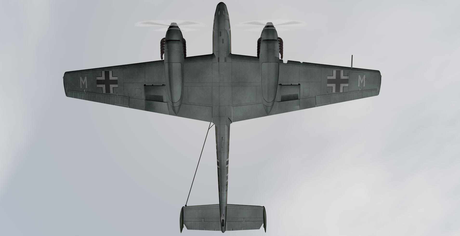 Messerschmitt Bf-110 C-3 3D model_7