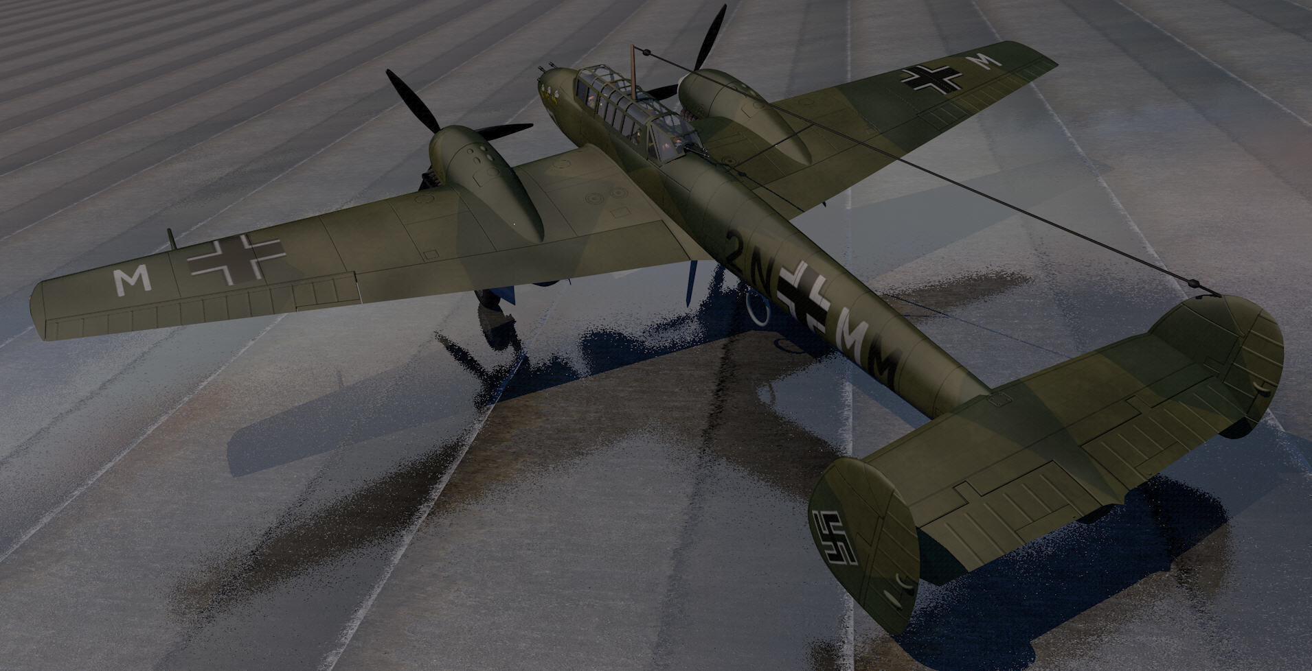 Messerschmitt Bf-110 C-3 3D model_4