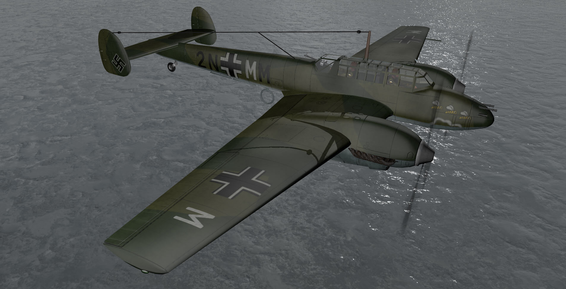 Messerschmitt Bf-110 C-3 3D model_11