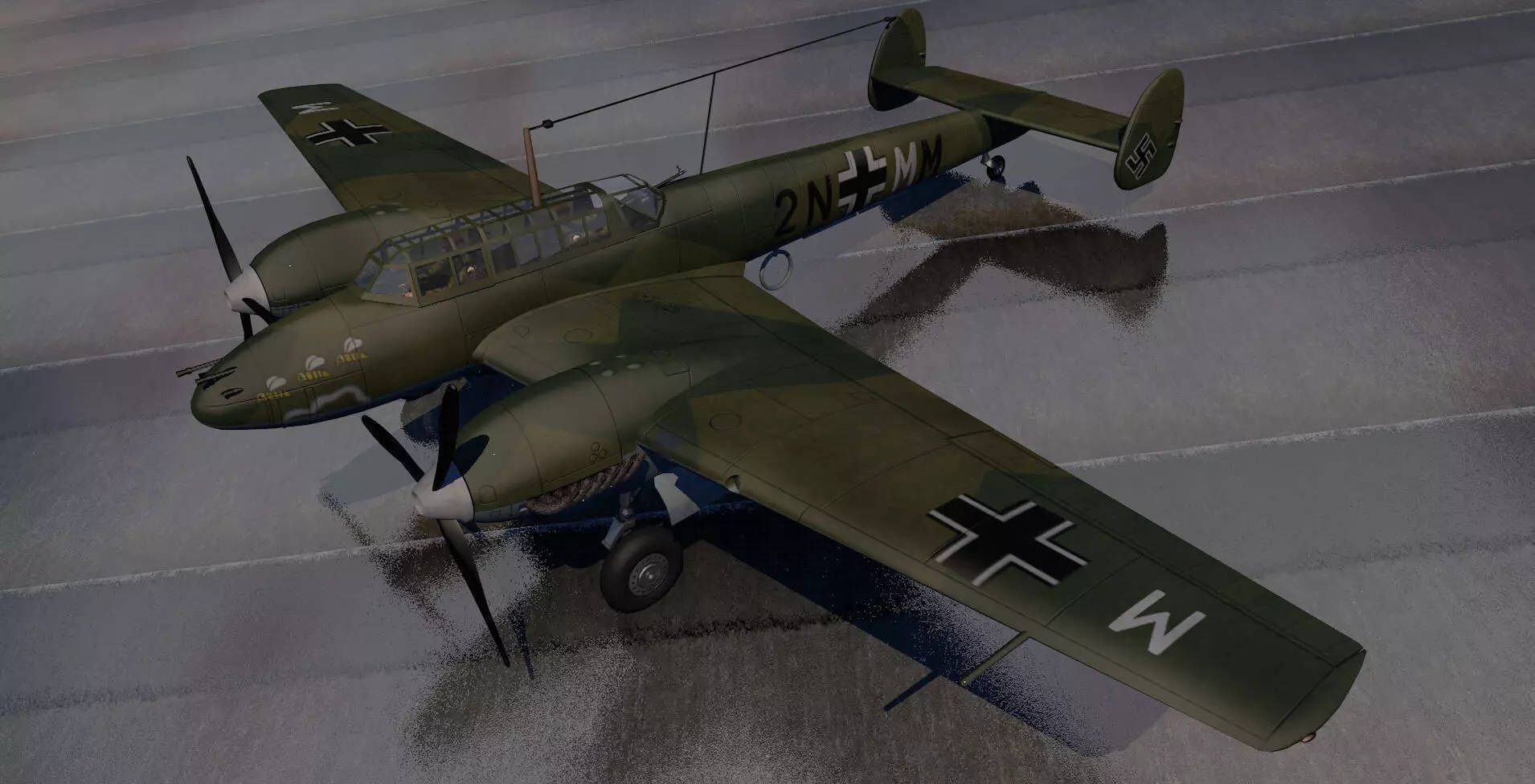Messerschmitt Bf-110 C-3 3D model_0