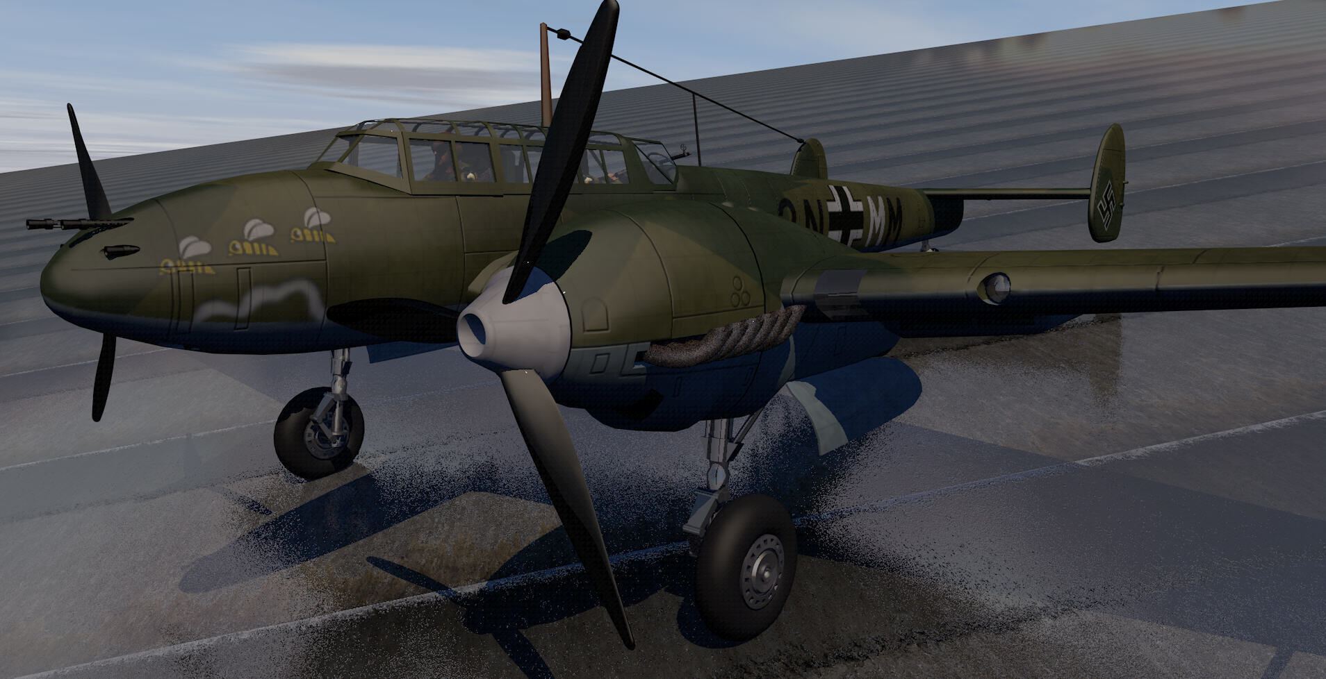 Messerschmitt Bf-110 C-3 3D model_8